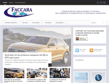 Tablet Screenshot of faccara.org.ar